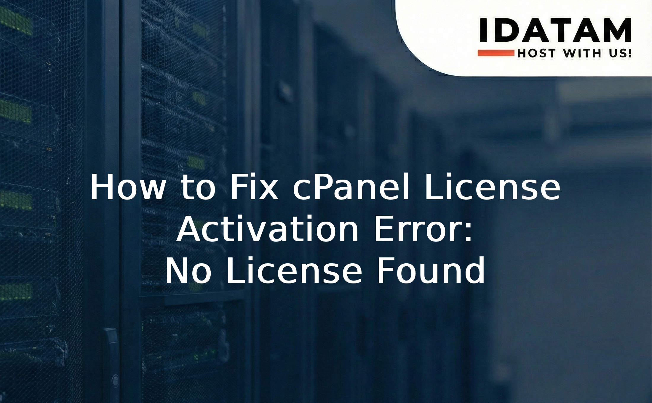 cPanel License Error