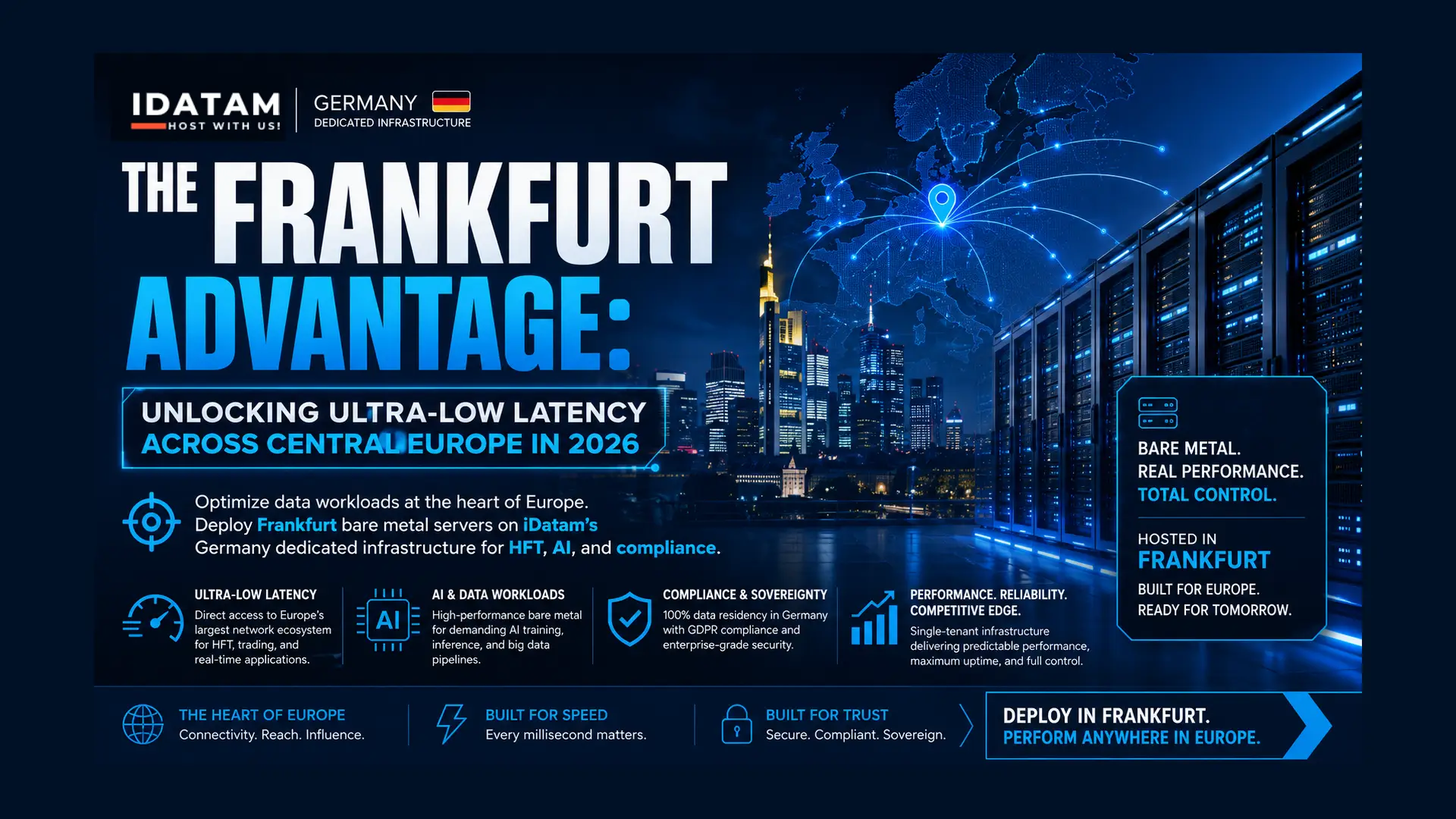 Frankfurt Bare Metal: 2026 Central Europe Low-Latency Hub