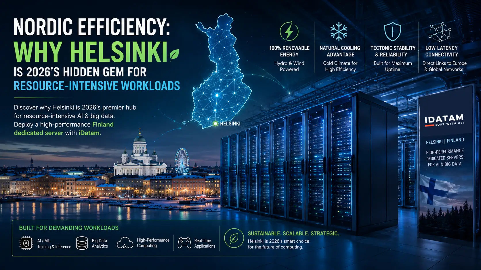 Helsinki Bare Metal: High-Efficiency Nordic Compute Hub