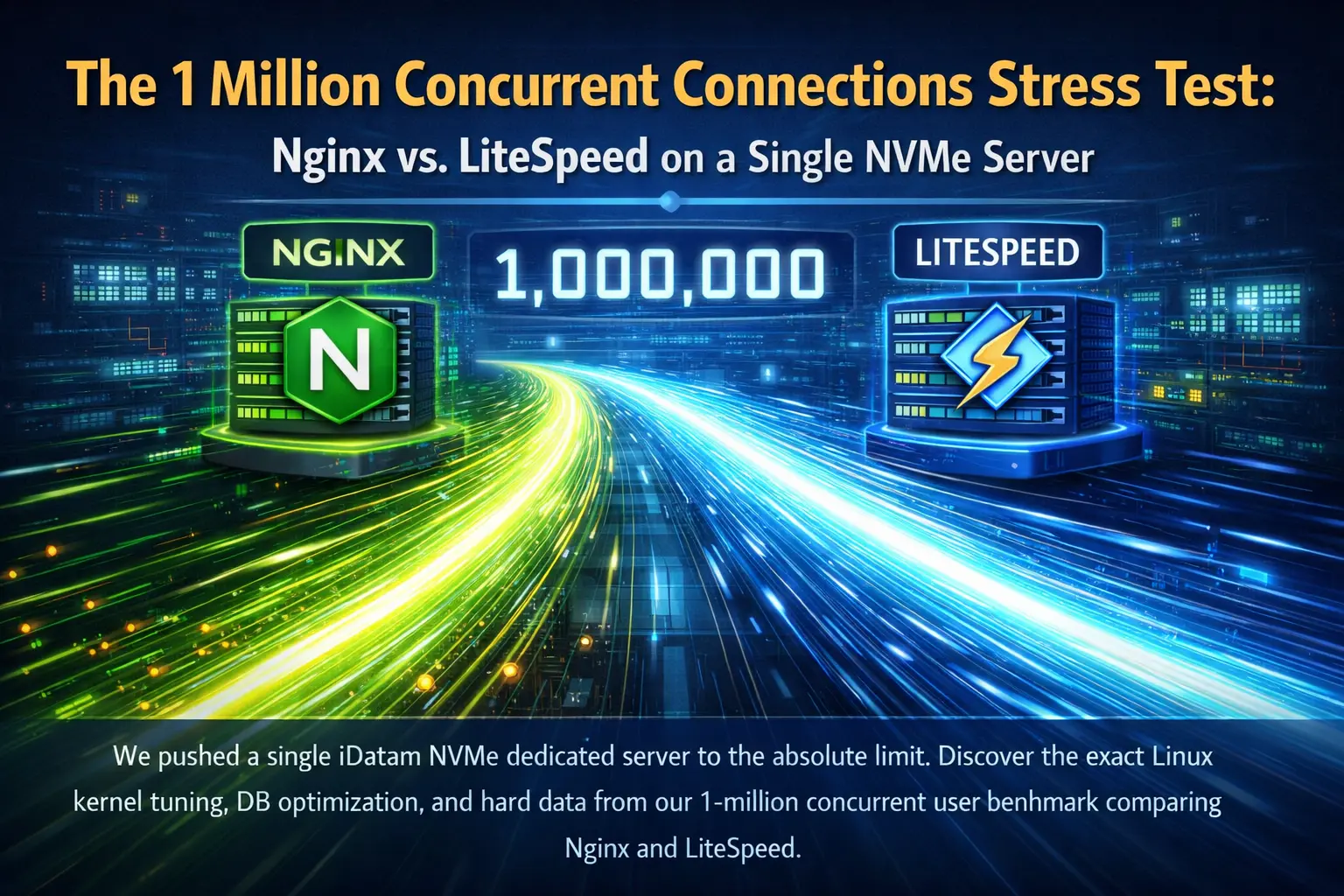 1M Concurrent Users: Nginx vs. LiteSpeed Benchmark