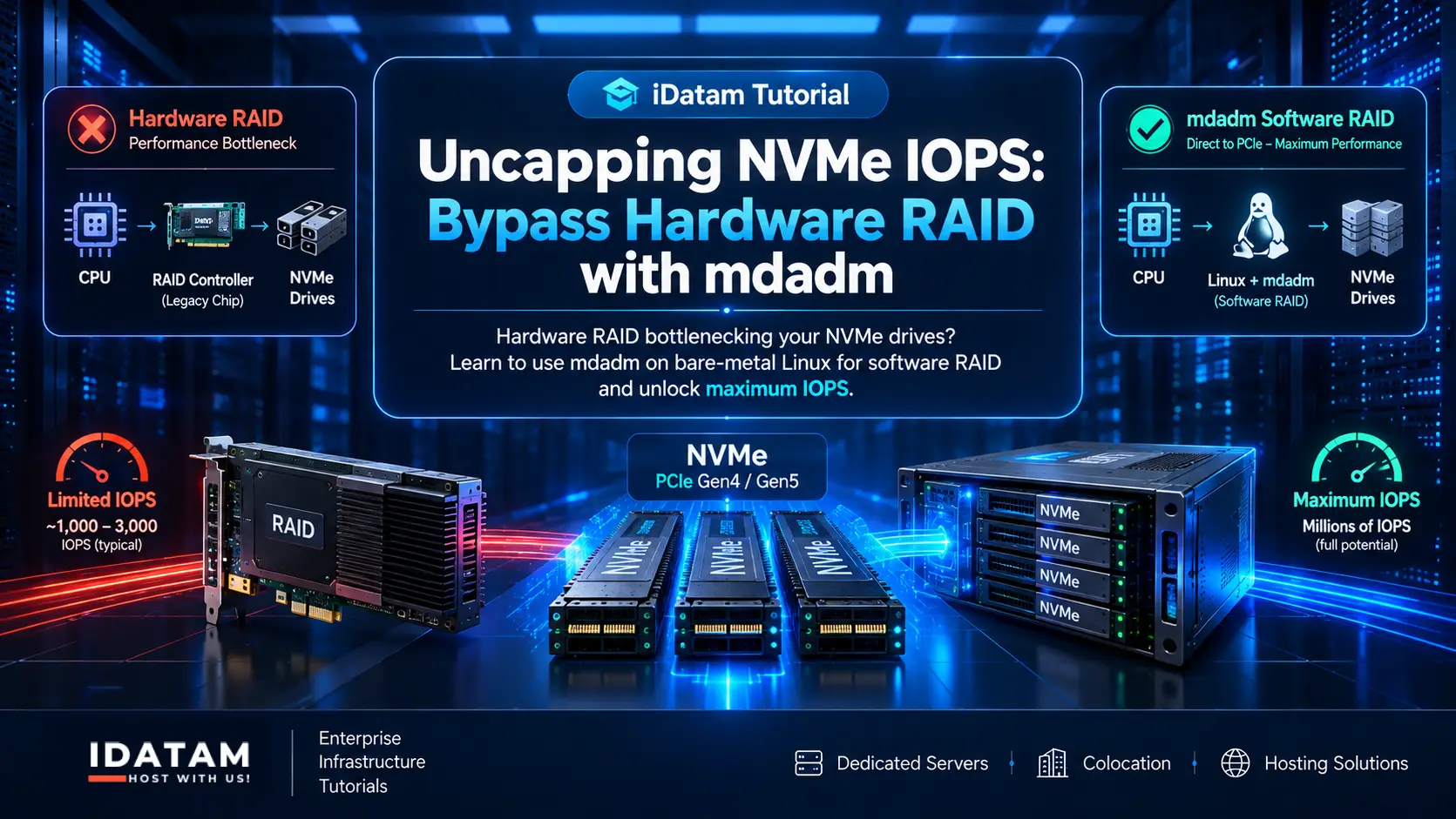 Uncapping NVMe IOPS: Bypass Hardware RAID with mdadm